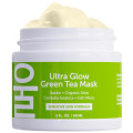 Máscara facial hidratante de té verde para el cuidado de la piel de belleza coreana